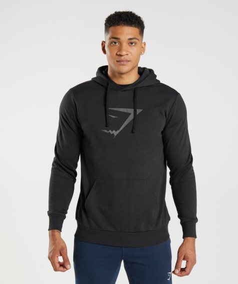 Gymshark Sharkhead Infill Hoodie Herren Schwarz | 31692GSDP