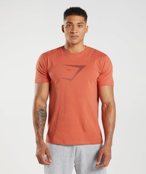 Gymshark Sharkhead Infill T-shirts Herren Orange | 29543ZBSA