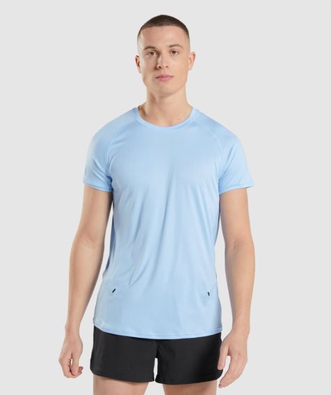 Gymshark Speed Evolve T-shirts Herren Blau | 04965VUWT