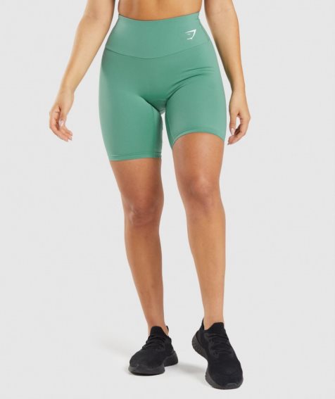 Gymshark Sport Cycling Kurze Hose Damen Grün | 26180NWVH