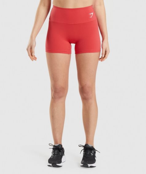 Gymshark Sport Kurze Hose Damen Rot | 10596OSWT