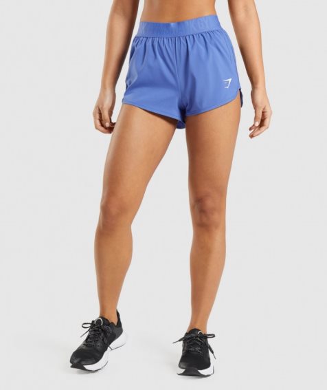 Gymshark Sport Loose Fit Kurze Hose Damen Blau | 70142GYQI