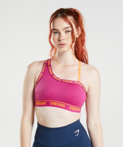 Gymshark Strike Sport Bh Damen Rosa | 96543RMIH