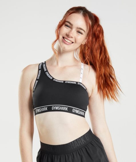 Gymshark Strike Sport Bh Damen Schwarz | 43290AHVJ