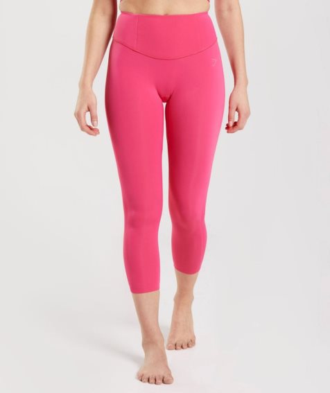 Gymshark Studio 7/8 Leggings Damen Rosa | 75038PTFG