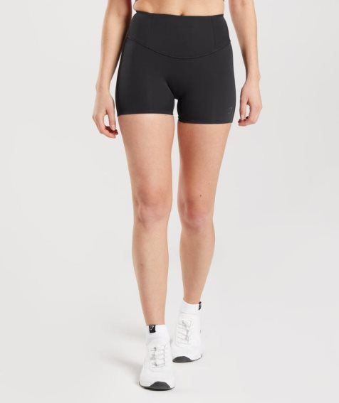 Gymshark Studio Kurze Hose Damen Schwarz | 64720BTWR