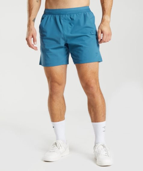 Gymshark Studio Kurze Hose Herren Blau | 92375SFHJ