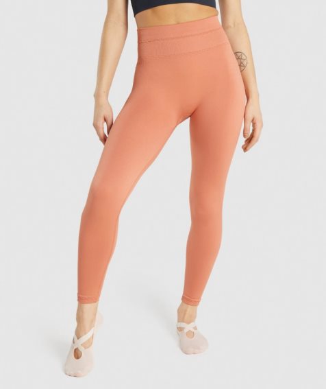 Gymshark Studio Leggings Damen Orange | 20784IGKE