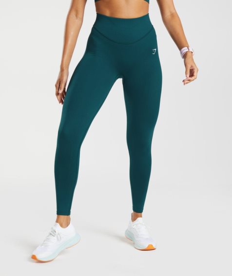 Gymshark Sweat Seamless Sculpt Leggings Damen Türkis | 40625RKGP