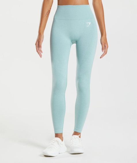 Gymshark Vital Seamless 2.0 Leggings Damen Hellblau | 08467YSKF