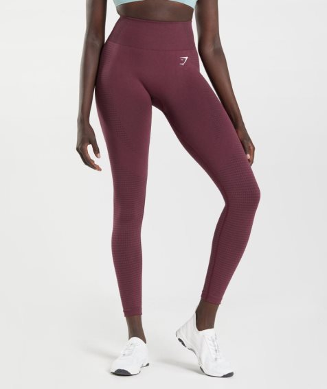 Gymshark Vital Seamless 2.0 Leggings Damen Bordeaux | 60984BNPY