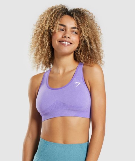 Gymshark Vital Seamless 2.0 Sport Bh Damen Helllila | 85624TPRV