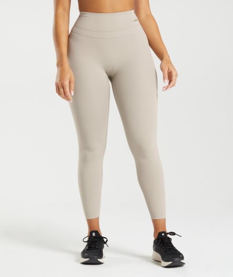 Gymshark Whitney High Rise Leggings Damen Hellgrau | 03762OABP