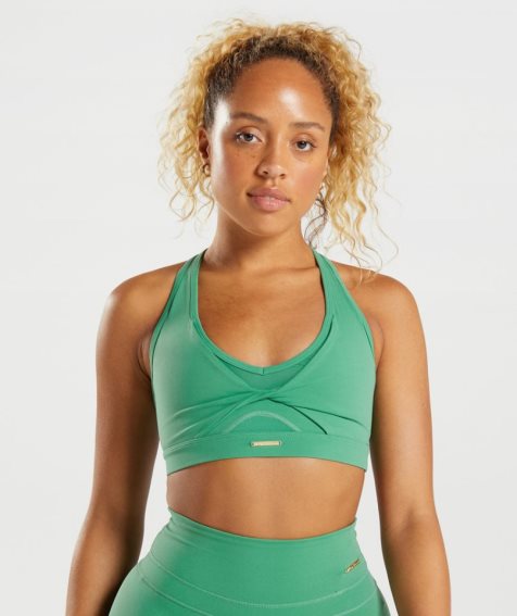 Gymshark Whitney Mesh Sport Bh Damen Grün | 31648MJCY