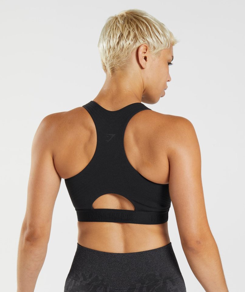 Gymshark 315 Performance High Neck Sport Bh Damen Schwarz | 83512EPND