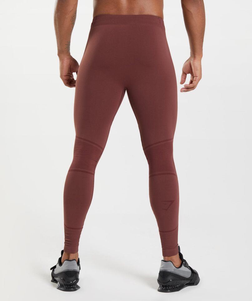 Gymshark 315 Seamless Leggings Herren Bordeaux | 30821POAJ