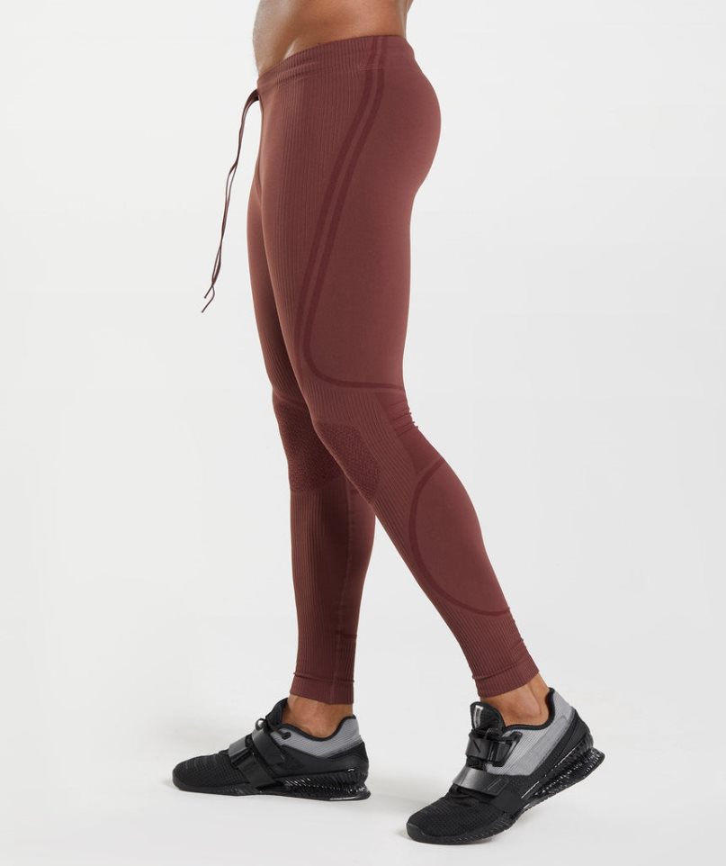 Gymshark 315 Seamless Leggings Herren Bordeaux | 30821POAJ