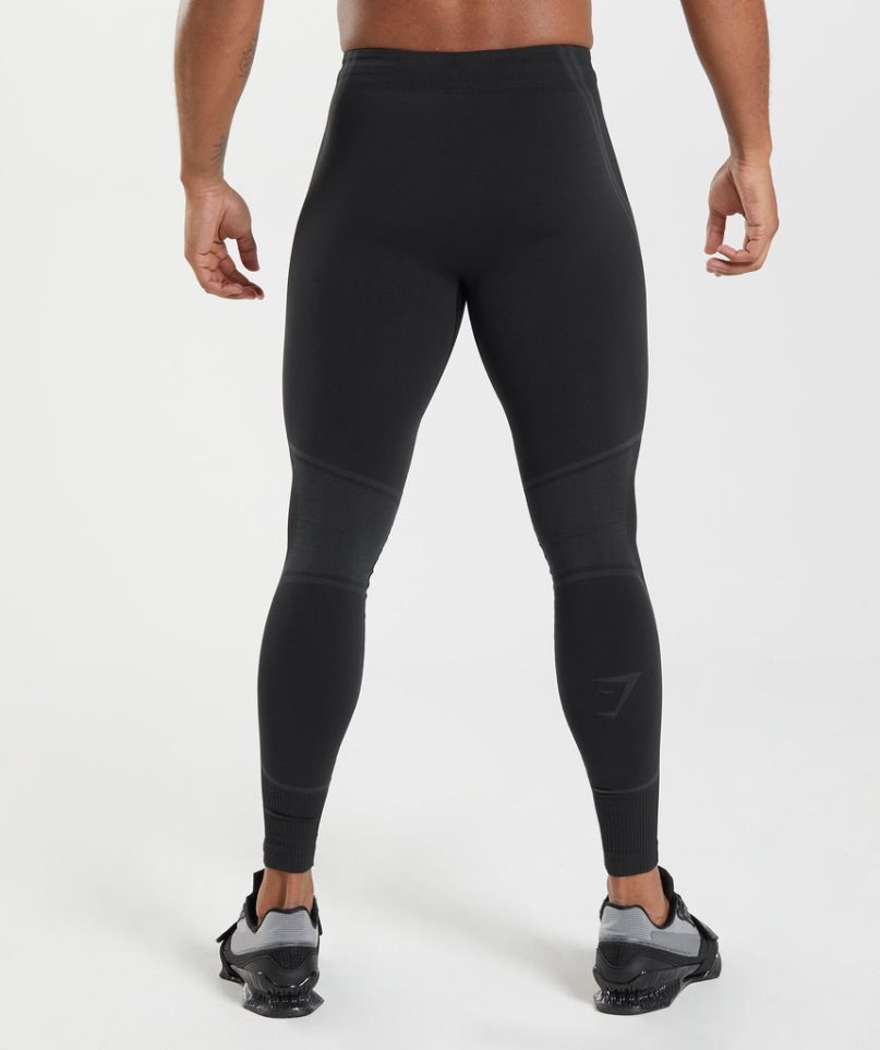 Gymshark 315 Seamless Leggings Herren Schwarz | 53408VZSY