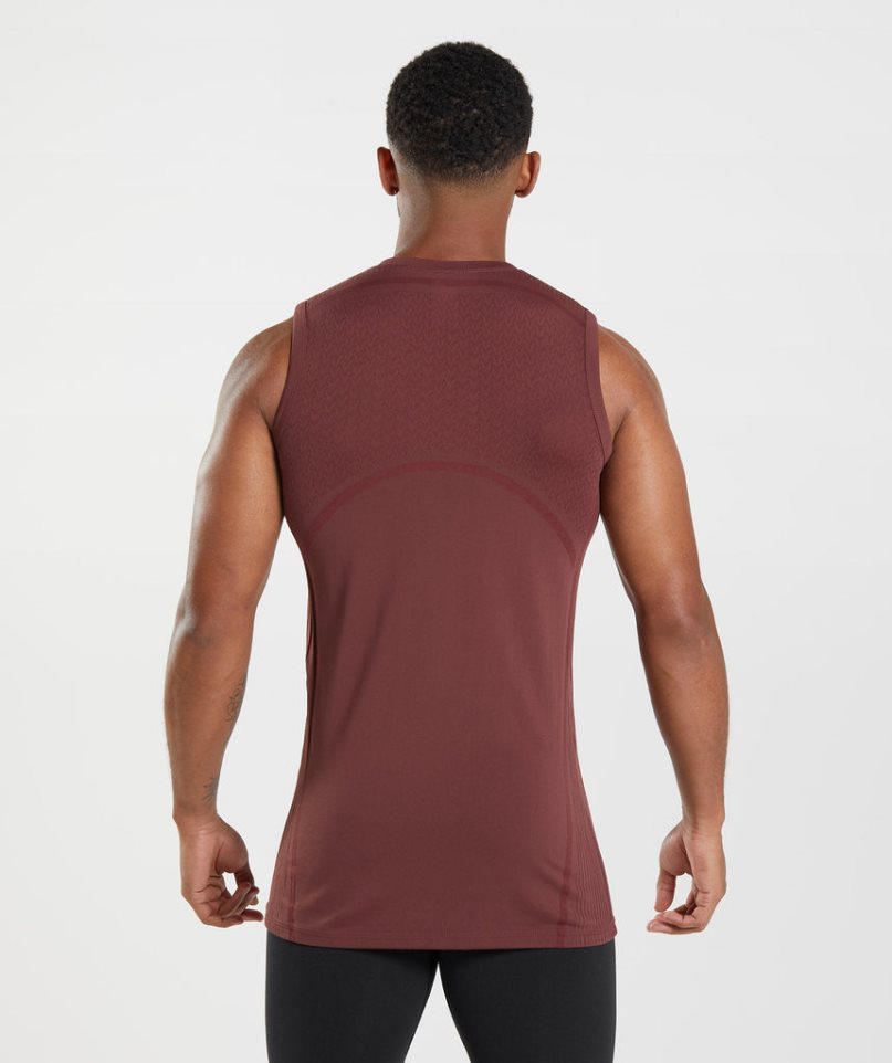 Gymshark 315 Seamless Muskelshirt Herren Braun | 75326BFYG