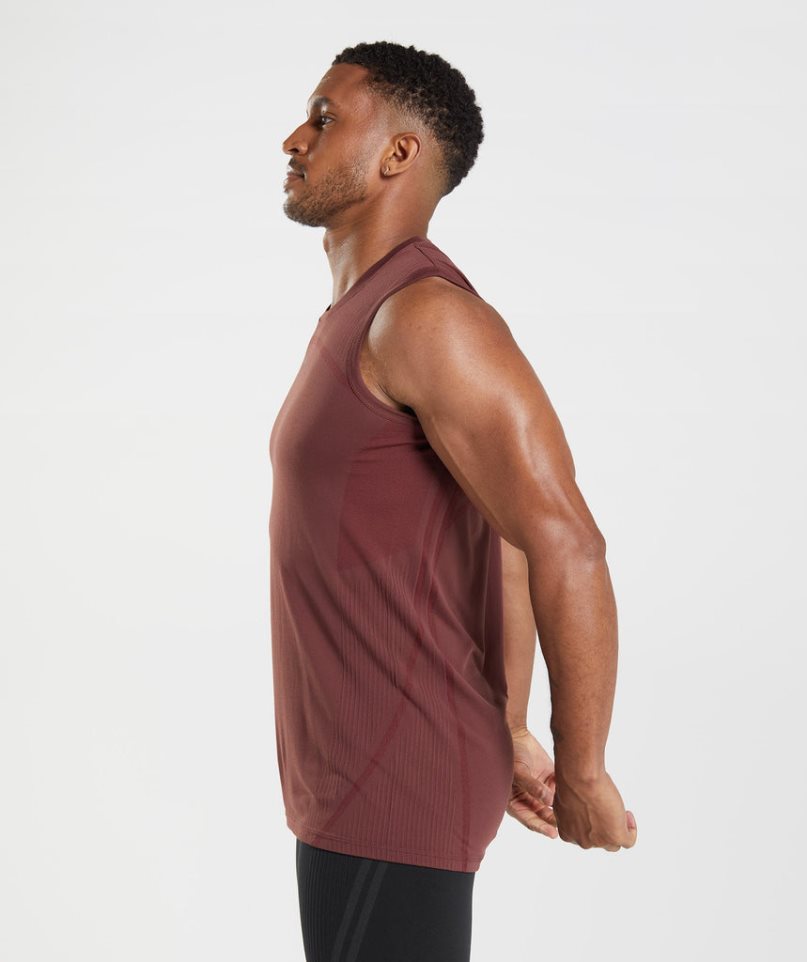 Gymshark 315 Seamless Muskelshirt Herren Braun | 75326BFYG