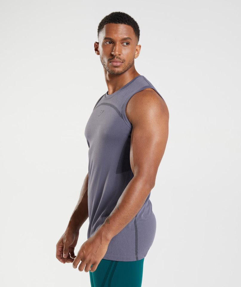 Gymshark 315 Seamless Muskelshirt Herren Lila | 90216LEMK