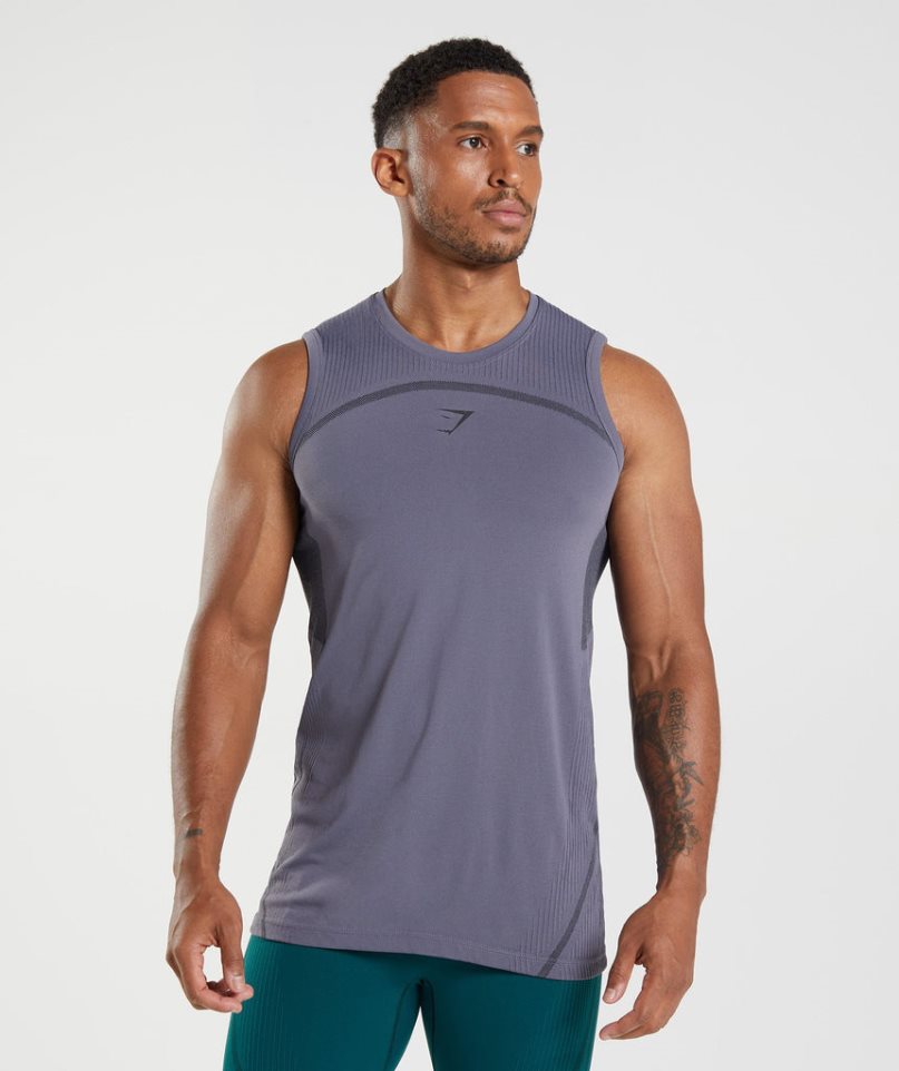 Gymshark 315 Seamless Muskelshirt Herren Lila | 90216LEMK