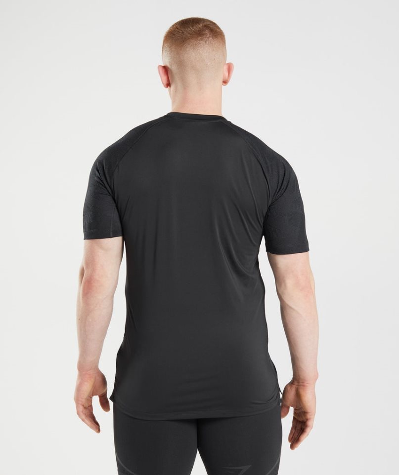 Gymshark 315 T-shirts Herren Schwarz | 32601YIXK