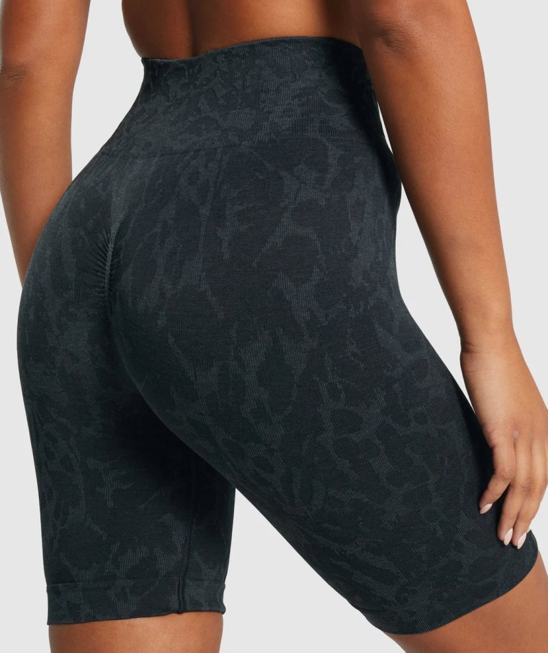 Gymshark Adapt Animal Seamless Cycling Kurze Hose Damen Schwarz | 16948CUOR