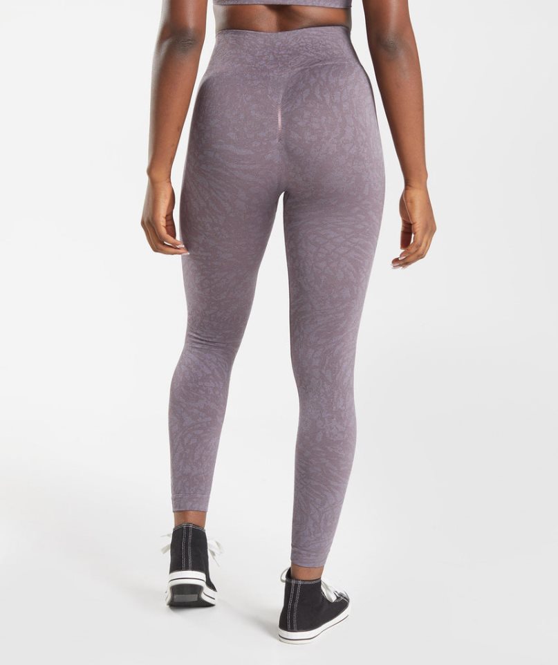 Gymshark Adapt Animal Seamless Leggings Damen Lila | 05948THXI