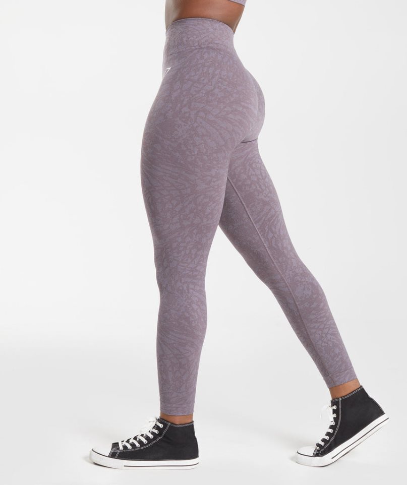 Gymshark Adapt Animal Seamless Leggings Damen Lila | 05948THXI