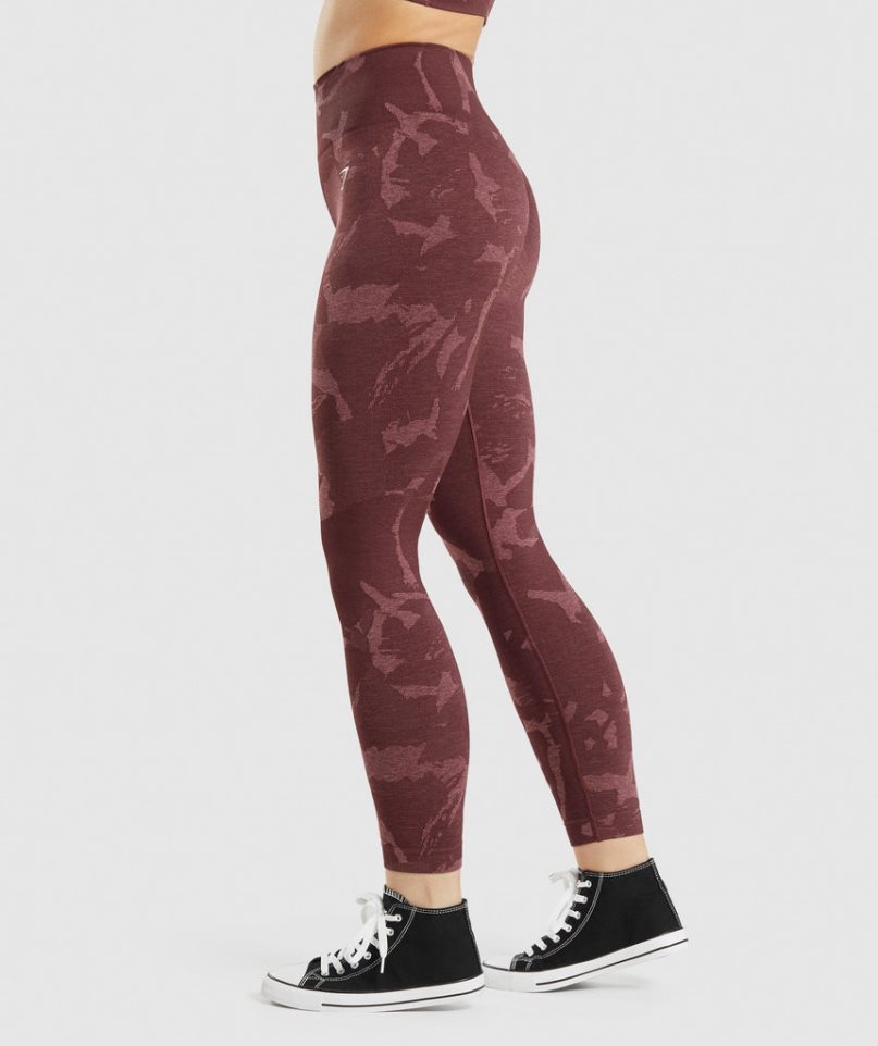 Gymshark Adapt Camo Seamless Leggings Damen Braun | 25901ORJN