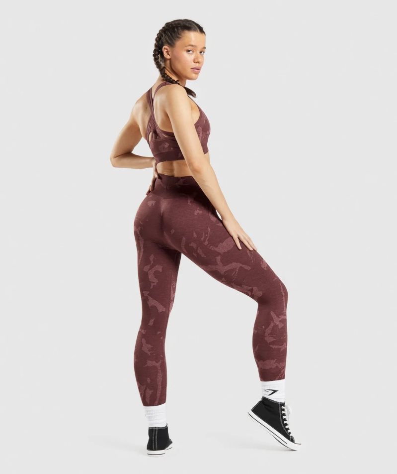 Gymshark Adapt Camo Seamless Leggings Damen Braun | 25901ORJN