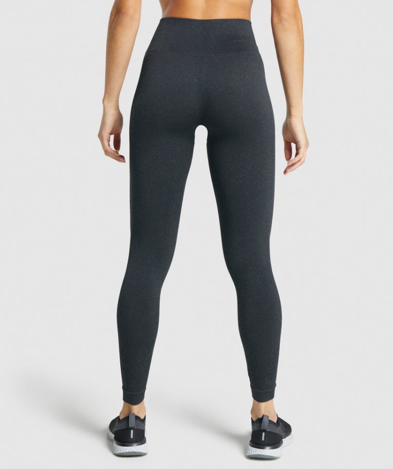 Gymshark Adapt Fleck Seamless Leggings Damen Schwarz | 81962CDKA