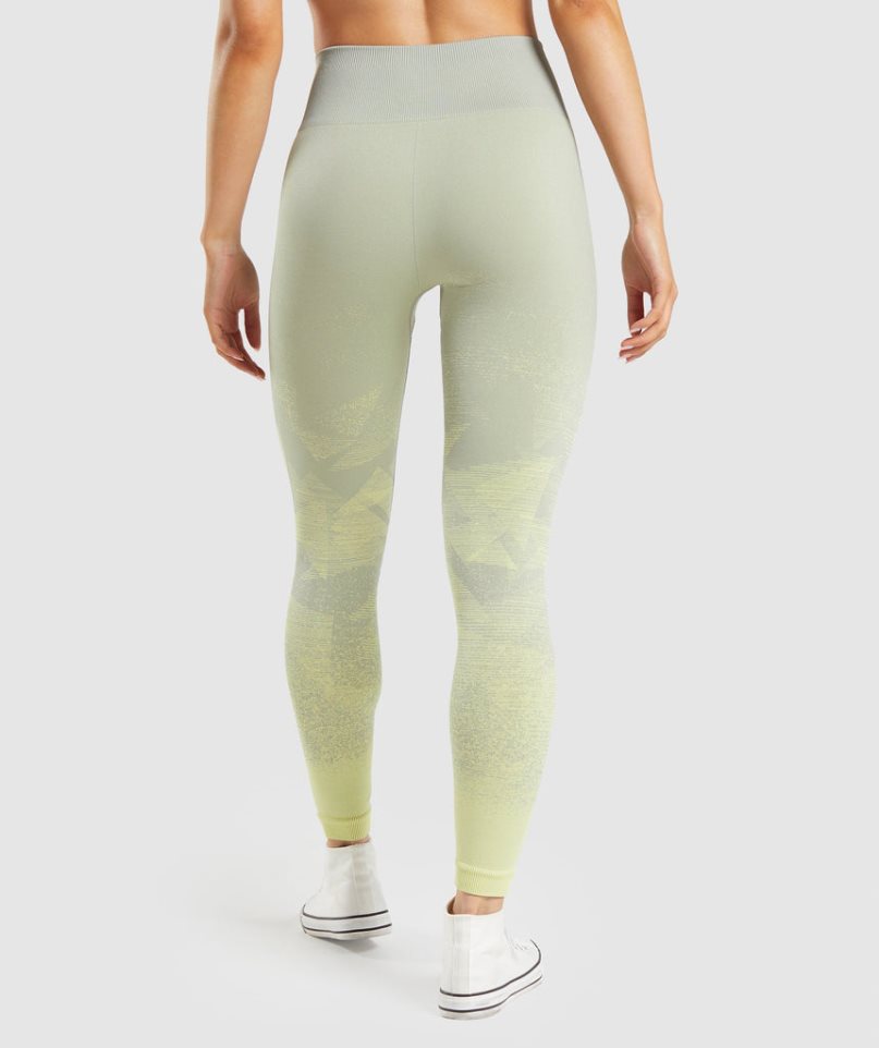 Gymshark Adapt Ombre Seamless Leggings Damen Mintfarben | 32451PAUY