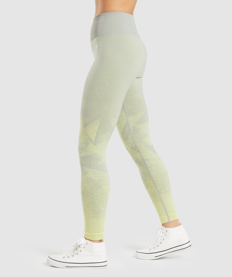 Gymshark Adapt Ombre Seamless Leggings Damen Mintfarben | 32451PAUY