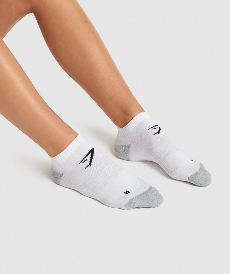 Gymshark Ankle Performance Socken Weiß | 79301GEHT