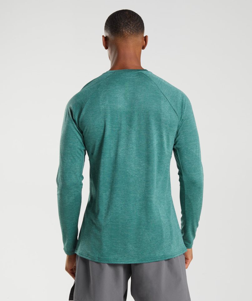 Gymshark Apex Long Sleeve T-shirts Herren Grün | 16795GKBP