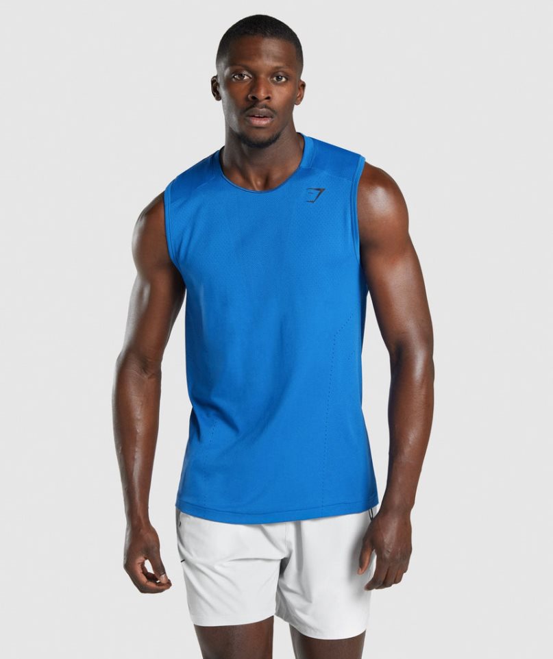 Gymshark Apex Muskelshirt Herren Blau | 60325XKUV