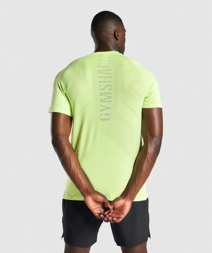 Gymshark Apex Perform T-shirts Herren Hellgrün | 83479IHDA