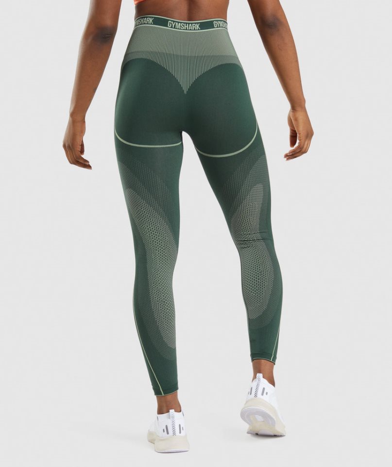 Gymshark Apex Seamless High Rise Leggings Damen Grün | 07932DVBP