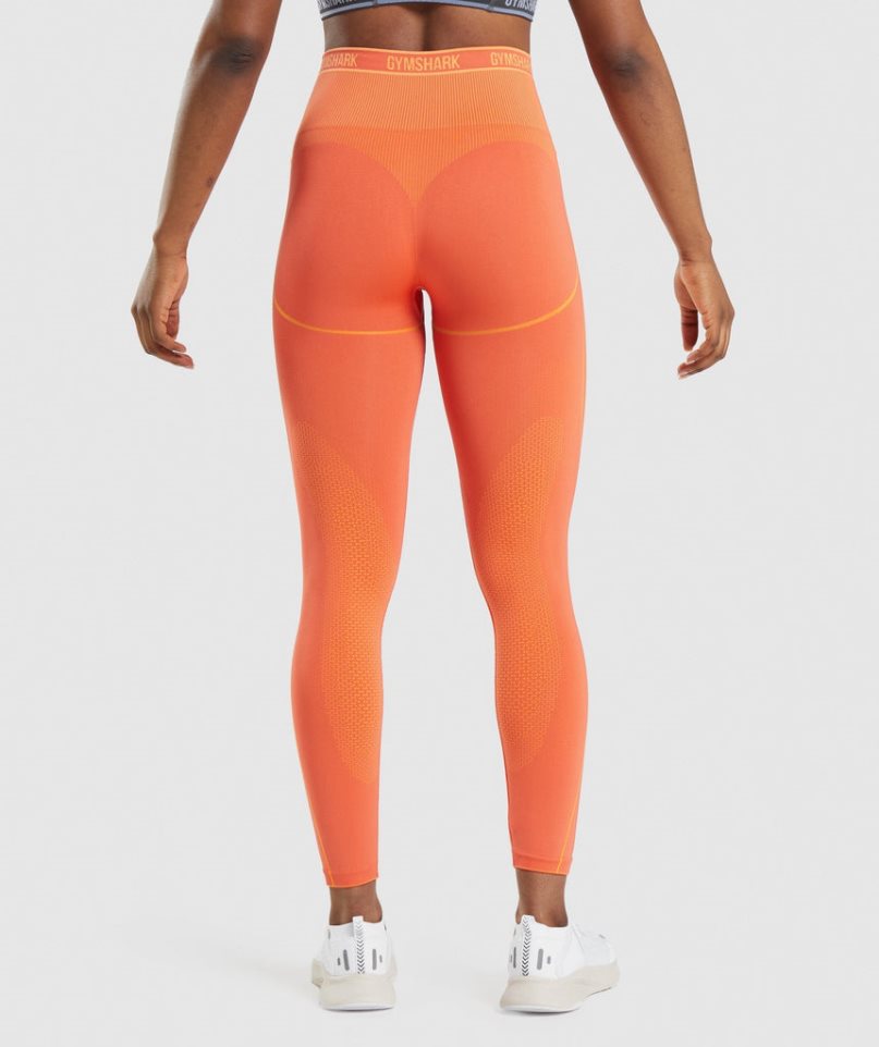 Gymshark Apex Seamless High Rise Leggings Damen Orange | 09842OAQY