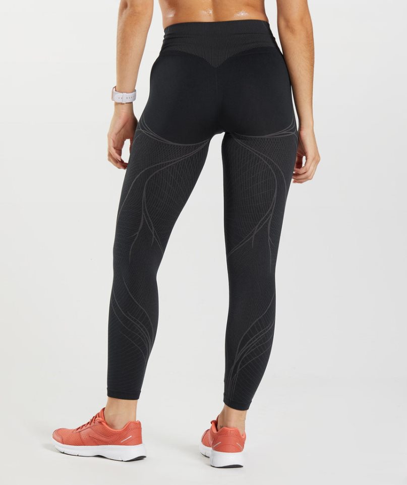 Gymshark Apex Seamless Leggings Damen Schwarz | 30569RBSD