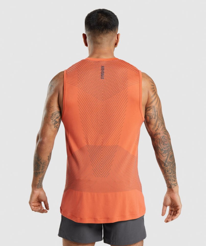 Gymshark Apex Seamless Muskelshirt Herren Orange | 39421RMFC