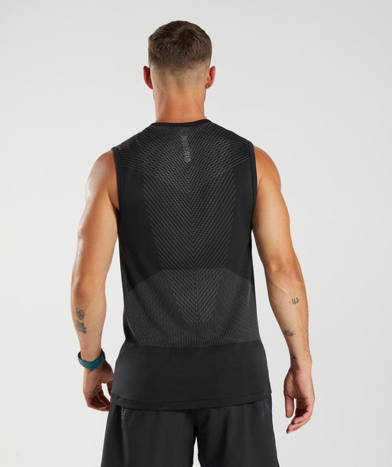 Gymshark Apex Seamless Muskelshirt Herren Schwarz | 41587EDJR