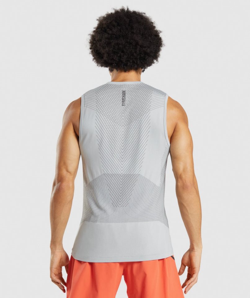 Gymshark Apex Seamless Muskelshirt Herren Hellgrau | 48501XOZU