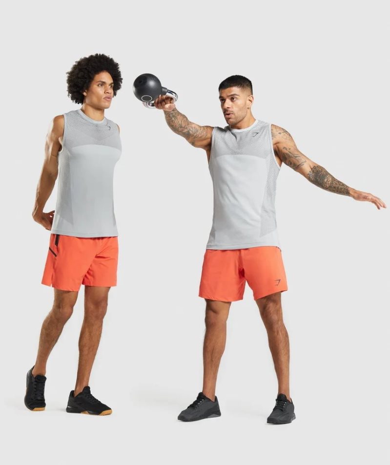 Gymshark Apex Seamless Muskelshirt Herren Hellgrau | 48501XOZU