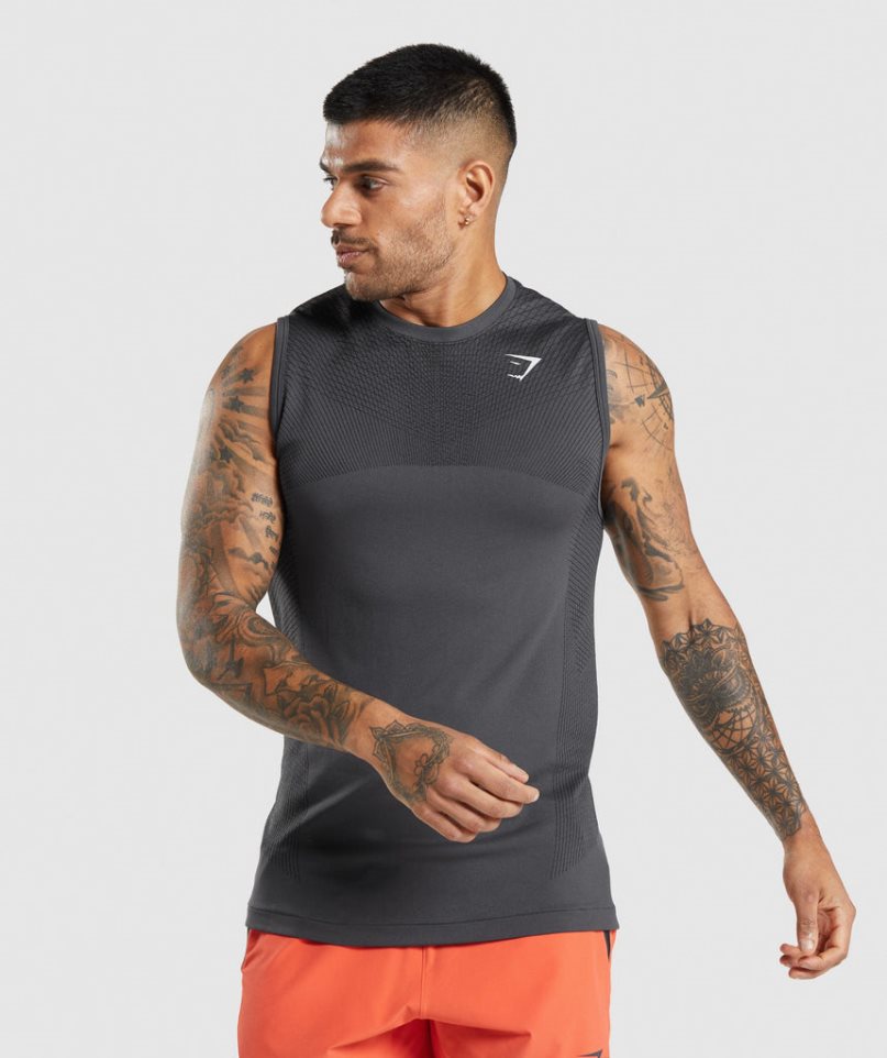 Gymshark Apex Seamless Muskelshirt Herren Schwarz | 54302TVHI