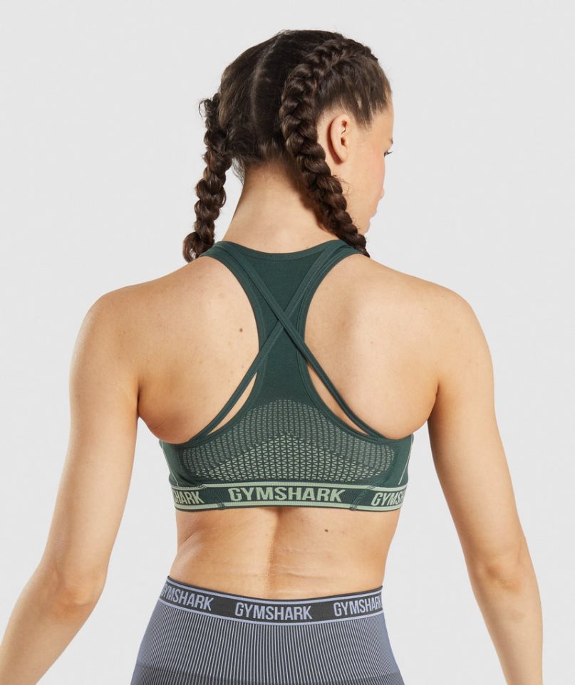 Gymshark Apex Seamless Sport Bh Damen Grün | 46985YNKM