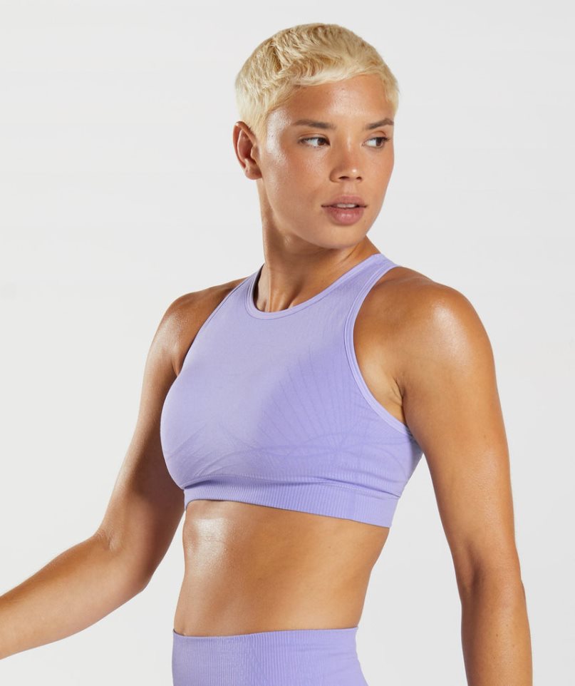 Gymshark Apex Seamless Sport Bh Damen Lavendel | 31654TJVE