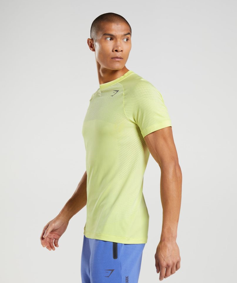 Gymshark Apex Seamless T-shirts Herren Gelb | 80429XMBW